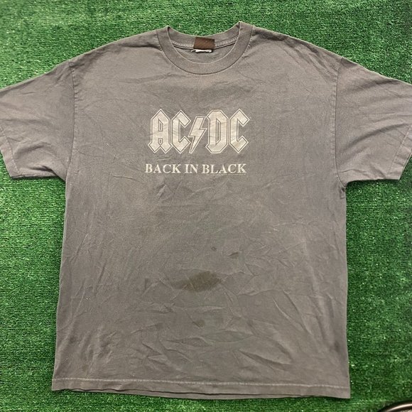AC/DC | Shirts | Acdc Back In Black Vintage Band Tshirt | Poshmark